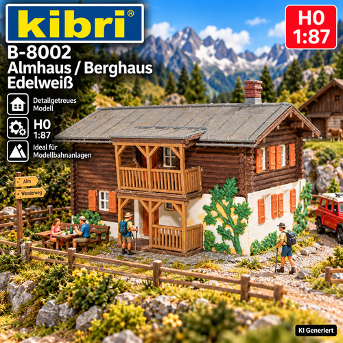 Kibri 8002 gebäude - h0, b-8002